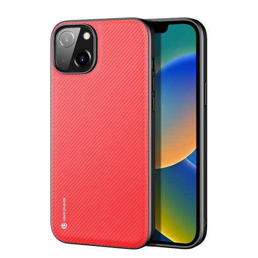 iPhone 14 Plus Dux Ducis Fino nylon bevonatú tok piros iPhone 14 Plus Dux Ducis Fino nylon bevonatú tok piros