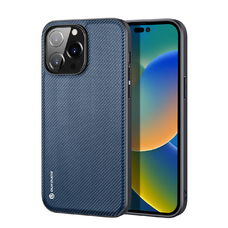 iPhone 14 Pro Dux Ducis Fino nylon bevonatú tok kék