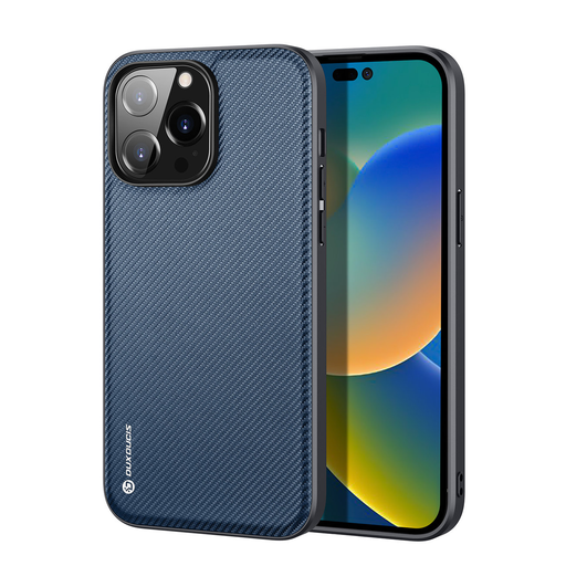 iPhone 14 Pro Dux Ducis Fino nylon bevonatú tok kék iPhone 14 Pro Dux Ducis Fino nylon bevonatú tok kék