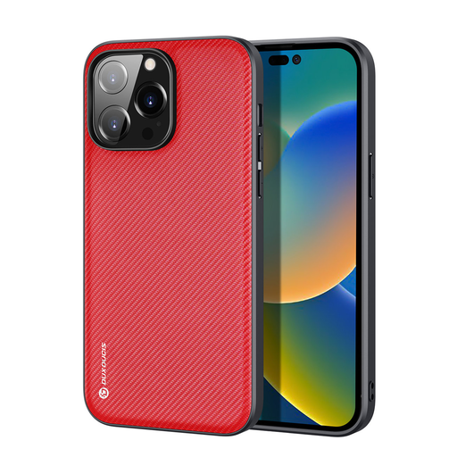 iPhone 14 Pro Dux Ducis Fino nylon bevonatú tok piros iPhone 14 Pro Dux Ducis Fino nylon bevonatú tok piros