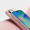 iPhone 14 Pro Max Dux Ducis Grit bőr tok (MagSafe kompatibilis) rózsaszín - 4. kép