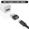 USB Type-C (USB-C) - USB 2.0 OTG USB átalakító adapter fekete - 0. kép