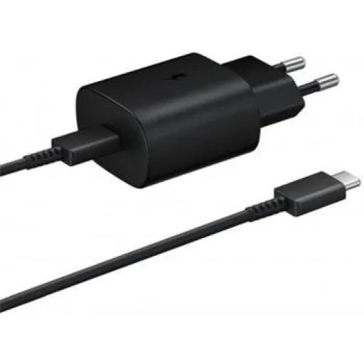 Samsung EP-TA800EBE USB Type-C hálózati töltő adapter 25W + EP-DG980BBE töltő kábel fekete