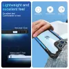 iPhone 12 Pro Max ütésálló TPU+alumínium tok fekete-kék kerettel Alphajack - 4. kép