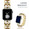 Apple Watch 4/5/6/7/8/SE (38/40/41mm) fém karkötő óraszíj ezüst-fehér színű - 0. kép