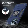 iPhone 14 Ring Armor Case Kickstand tok kihajtható mágneses támasszal kék Alphajack - 4. kép