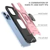 iPhone 14 Ring Armor Case Kickstand tok kihajtható mágneses támasszal rose gold Alphajack - 0. kép