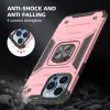 iPhone 14 Ring Armor Case Kickstand tok kihajtható mágneses támasszal rose gold Alphajack - 2. kép