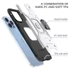 iPhone 14 Plus Ring Armor Case Kickstand tok kihajtható mágneses támasszal ezüst Alphajack - 4. kép