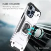 iPhone 14 Pro Max Ring Armor Case Kickstand tok kihajtható mágneses támasszal ezüst Alphajack - 1. kép