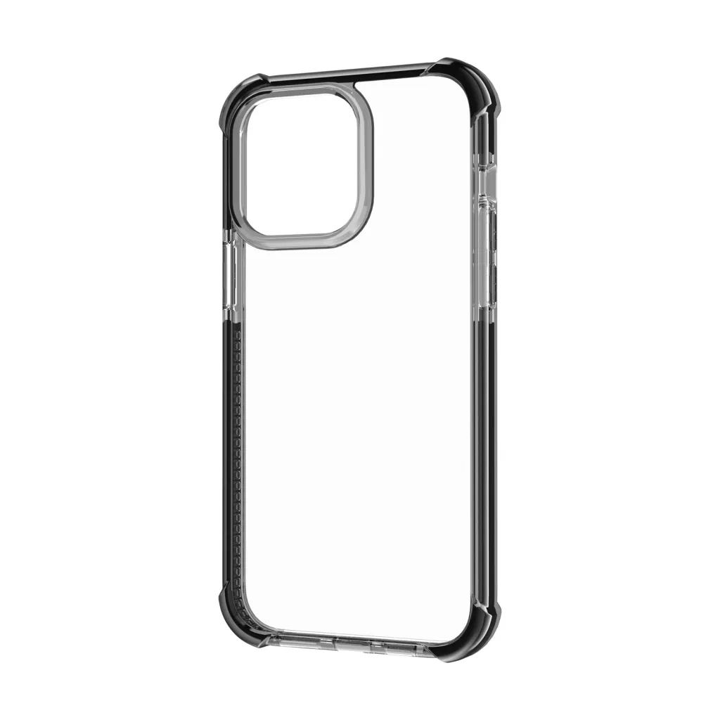 iPhone 14 Pro Max átlátszó TPU tok fekete kerettel Alphajack - 13