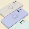 Xiaomi 12 Pro 5G Szilikon tok hátlapi gyűrűvel világos szürke - 4. kép