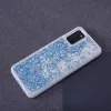 Samsung Galaxy M52 5G Liquid Sparkle folyékony flitteres tok kék - 3. kép