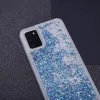 Samsung Galaxy M52 5G Liquid Sparkle folyékony flitteres tok kék - 4. kép