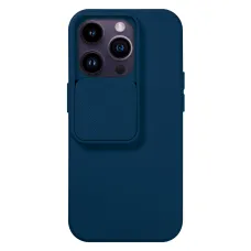 iPhone 14 Pro Camshield Soft tok sötétkék Alphajack