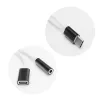 USB Type-C port elosztó 3.5 mm JACK audio/USB-C port fekete adapter - 0. kép