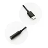 USB Type-C/3.5 mm Jack átalakító adapter fekete - 0. kép