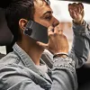 Samsung Galaxy A71 Forcell carbon mintás tok fekete - 1. kép