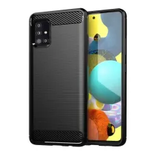 Samsung Galaxy A71 Forcell carbon mintás tok fekete