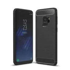 Samsung Galaxy S9 Plus Forcell carbon mintás tok fekete