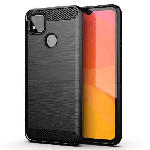 Xiaomi Redmi 9C Forcell carbon mintás tok fekete