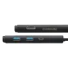 Baseus Adapter HUB - Type C - 2xUSB3.0 + Type C + HDMI 4K + SD + microSD (WKQX050001) fekete - 0. kép