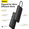 Baseus Adapter HUB - Type C - 2xUSB3.0 + Type C + HDMI 4K + SD + microSD (WKQX050001) fekete - 1. kép