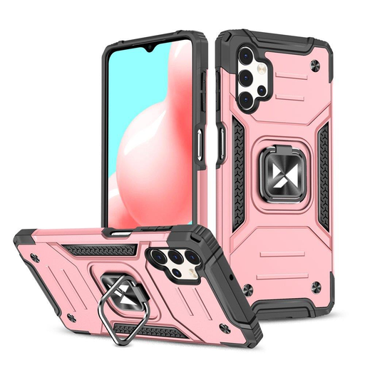 Samsung Galaxy A33 5G Wozinsky Ring Armor Case Kickstand telefontok rózsaszín Samsung Galaxy A33 5G Wozinsky Ring Armor Case Kickstand telefontok rózsaszín
