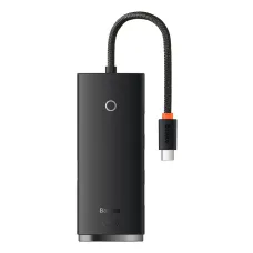 Baseus Adapter HUB - Type C - 4xUSB3.0 - 25cm (WKQX030301) fekete