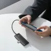 Baseus Adapter HUB - Type C - 4xUSB3.0 - 25cm (WKQX030301) fekete - 3. kép