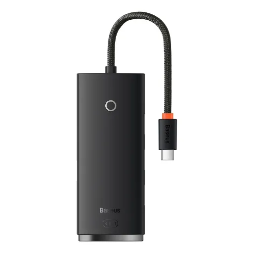 Baseus Adapter HUB - Type C - 4xUSB3.0 - 25cm (WKQX030301) fekete