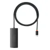 Baseus Adapter HUB - Type C - 4xUSB3.0 - 1m (WKQX030401) fekete - 0. kép