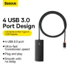 Baseus Adapter HUB - Type C - 4xUSB3.0 - 1m (WKQX030401) fekete - 4. kép