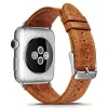 Apple Watch Watch 8/7/6/5/4/3/2/SE (41/40/38mm) iCarer valódi bőr óraszíj Barna (RIW103-OG) - 0. kép