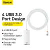 Baseus Adapter HUB - USB - 4xUSB3.0 - 2m (WKQX030202) fehér - 4. kép