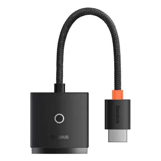 Baseus HDMI - VGA + 3.5mm aux átalakító adapter (WKQX010101) fekete