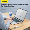 Baseus USB Type C - RJ45 (100 Mbps) átalakító adapter (WKQX000202) fehér - 1. kép