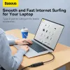 Baseus USB Type C - RJ45 (1000 Mbps) átalakító adapter (WKQX000301) fekete - 4. kép