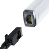 Baseus USB Type C - RJ45 (1000 Mbps) átalakító adapter (WKQX000302) fehér - 1. kép
