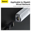 Baseus USB Type C - RJ45 (1000 Mbps) átalakító adapter (WKQX000302) fehér - 4. kép
