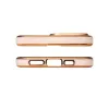 iPhone 13 Pro Lighting Color gél tok arany kerettel rózsaszín - 3. kép