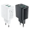 Acefast Töltő Adapter 2 X USB 18W QC 3.0 AFC, FCP fekete  (A33 black) - 0. kép