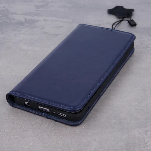 iPhone 14 Smart Pro bőr fliptok tengerészkék iPhone 14 Smart Pro bőr fliptok tengerészkék