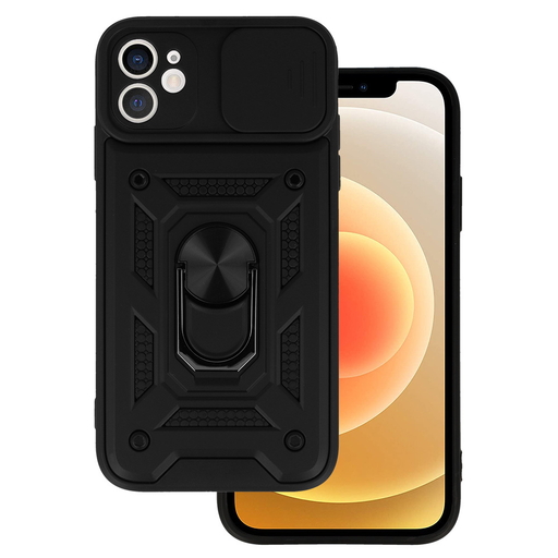 iPhone 11 Armor tok csúsztatható kamera lencse védővel fekete iPhone 11 Armor tok csúsztatható kamera lencse védővel fekete