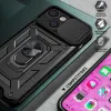 iPhone 11 Pro Max Armor tok csúsztatható kamera lencse védővel fekete - 2. kép