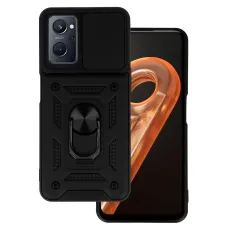 Realme 9i Armor puzdro s posuvným krytom na ochranu objektívu čierne Realme 9i Armor puzdro s posuvným krytom na ochranu objektívu čierne