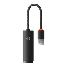 Baseus USB - RJ45 (100 Mbps) prevodový adaptér (WKQX000001) čierny Baseus USB - RJ45 (100 Mbps) prevodový adaptér (WKQX000001) čierny