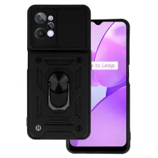 Realme C31 Armor puzdro s posuvným krytom na ochranu objektívu čierne Realme C31 Armor puzdro s posuvným krytom na ochranu objektívu čierne