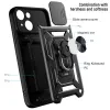 Xiaomi Redmi Note 11/ Note 11S Armor tok csúsztatható kamera lencse védővel fekete - 1. kép