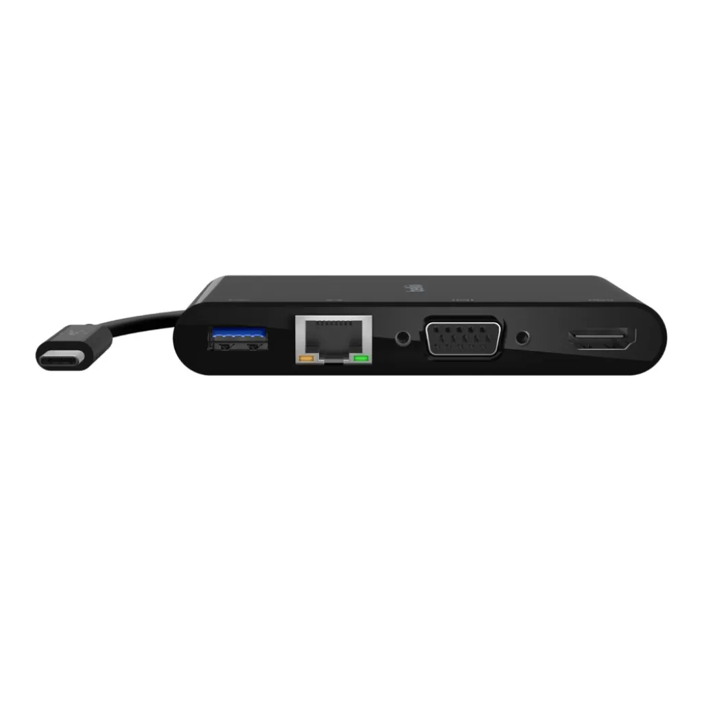 Belkin USB-C Multimédia + töltőadapter, HUB elosztó (ETHERNET - HDMI - VGA - USB-A) (100W PD) fekete (AVC004BTBK) - 7